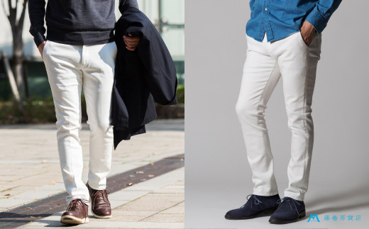 ＜50サイズ＞【ONO＋8186】アウトラスト＋撥水加工　ホワイトパンツ　藤巻百貨店別注モデル【パンツ ズボン 撥水加工 白 藤巻百貨 アウトラスト 別注 岡山県 倉敷市 おすすめ 人気】