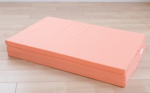 【オレンジ】4つ折りマットレス 厚さ5センチ シングル【マットレス シングルマット 寝具 人気マットレス おすすめ 岡山県 倉敷市】