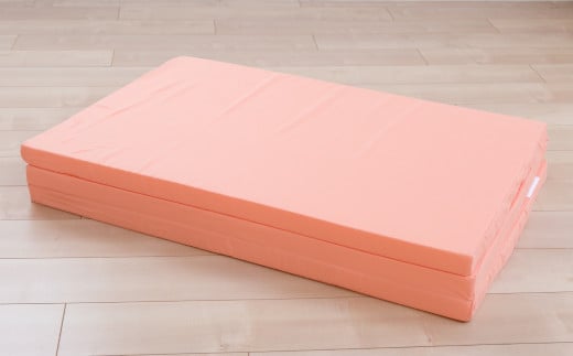 【オレンジ】4つ折りマットレス 厚み4センチ シングル【マットレス シングルマット 寝具 人気マットレス おすすめ 岡山県 倉敷市】