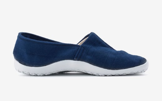 足袋型シューズ『たびりら』カラー：凪【24.5cm】【倉敷市産 国産 靴 くつ シューズ 足袋型コンフォートシューズ 足袋シューズ 足袋 軽い 綿100％ 岡山県 倉敷市 おすすめ 人気】