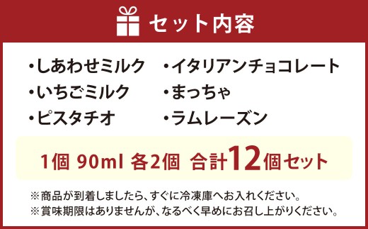 ジェラート12個セット