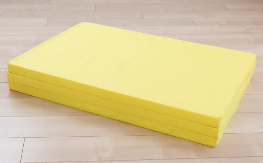 【イエロー】4つ折りマットレス 厚さ5センチ シングル【マットレス シングルマット 寝具 人気マットレス おすすめ 岡山県 倉敷市】