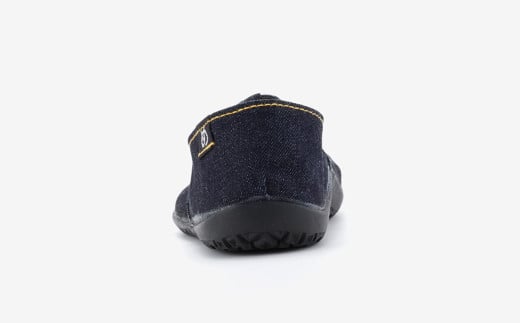 足袋型シューズ『たびりら』カラー：デニム【25.5cm】【倉敷市産 国産 靴 くつ シューズ 足袋型コンフォートシューズ 足袋シューズ 足袋 軽い 綿100％ 岡山県 倉敷市 おすすめ 人気】