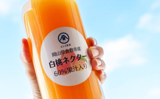 白桃ネクター(900ｍｌ×2本)【白桃 ネクター セット商品 おすすめ 人気 岡山 倉敷】