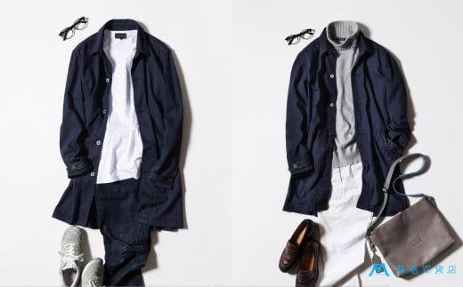 【ONO＋8186】藤巻百貨店別注 倉敷デニムコート/ネイビー