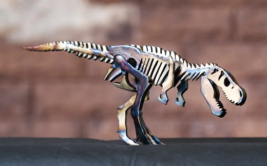 恐竜 鉄製 オブジェ ティラノサウルス S model【恐竜 オブジェ 模型 インテリア 飾り 鉄 岡山県 倉敷市 おすすめ 人気】