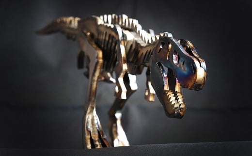 恐竜 鉄製 オブジェ ティラノサウルス M model【恐竜 オブジェ 模型 インテリア 飾り 鉄 岡山県 倉敷市 おすすめ 人気】