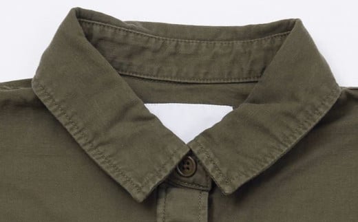 【SIZE:FREE】T-ASSACレディースミリタリーシャツ「MILITARY SH ／ OLIVE DRAB」【T-ASSAC シーンズ スキニー ジーパン 児島デニム デニム 衣類 岡山県 倉敷市 おすすめ 人気】
