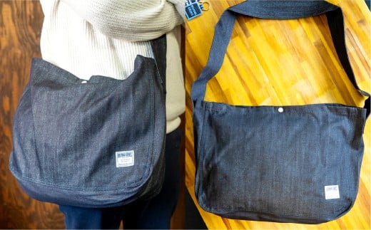 NEWS PAPER BAG（INDIGO）＋家庭用ピオーネ2房（1房約530g以上）