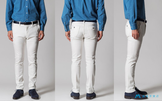 ＜52サイズ＞【ONO＋8186】アウトラスト＋撥水加工　ホワイトパンツ　藤巻百貨店別注モデル【パンツ ズボン 撥水加工 白 藤巻百貨 アウトラスト 別注 岡山県 倉敷市 おすすめ 人気】