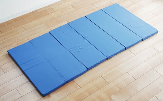 【ブルー】6つ折り高弾性マットレス シングル【マットレス シングルマット 寝具 人気マットレス おすすめ 岡山県 倉敷市】