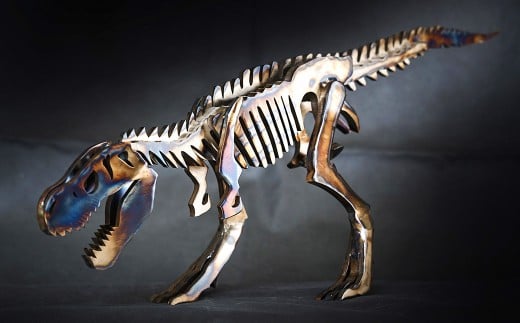 恐竜 鉄製 オブジェ ティラノサウルス M model【恐竜 オブジェ 模型 インテリア 飾り 鉄 岡山県 倉敷市 おすすめ 人気】