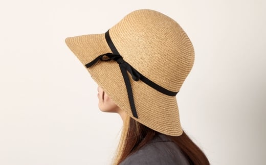 ペーパーブレード帽子丸頭クロッシェ【ライトグレー：S】