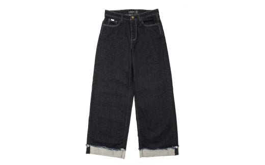 【SIZE:0】T-ASSACレディースジーンズ「WIDE／INDIGO」（ワイド）【T-ASSAC シーンズ スキニー ジーパン 児島デニム デニム 衣類 岡山県 倉敷市 おすすめ 人気】