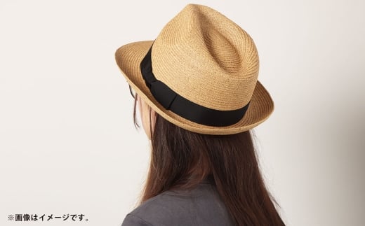 ペーパーブレード帽子中折れハット【ブラック：L】