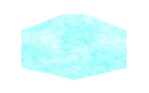 夏用ハイブリッドマスク1枚と抗ウイルスシート10枚【白】Ｍサイズ