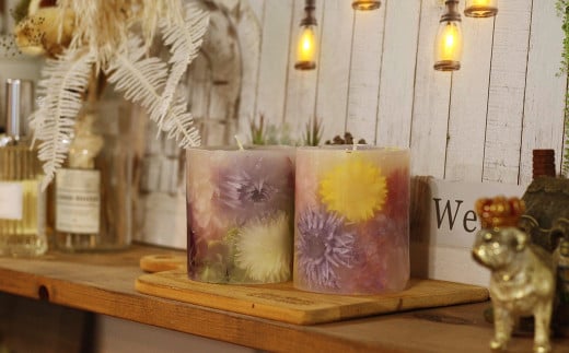 フラワー教室 手作りボタニカルキャンドル体験とお花がいっぱいのアトリエで記念撮影【キャンドルホルダー キャンドルケース キャンドル ボタニカル リラックス 癒し ギフト お祝い 岡山県 倉敷市 おすすめ 人気】