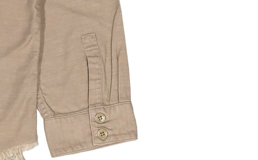 【SIZE:FREE】T-ASSACレディースミリタリーシャツ「MILITARY SH ／ BEIGE」【T-ASSAC シーンズ スキニー ジーパン 児島デニム デニム 衣類 岡山県 倉敷市 おすすめ 人気】