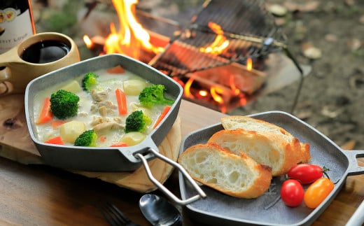 KEIxF 極厚アルミスキレット 浅型