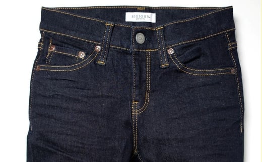 《27インチ：58.0cm》レディースストレッチジーンズ（ナチュラル加工のブルー）【ビッグジョン ストレッチジーンズ ジーンズ ワンウォッシュ 岡山県 倉敷市 おすすめ 人気】