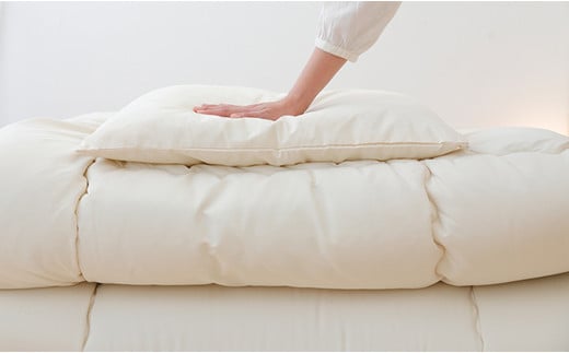 今すぐ使える布団3点セット ダブル（敷き布団、掛布団、枕）【布団セット 寝具 布団 掛け布団 敷布団 枕 まくら ダブル コンパクト 家庭用 来客用 圧縮梱包 岡山県 倉敷市 おすすめ 人気】