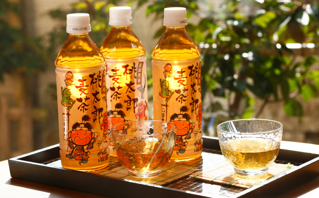 桃太郎麦茶500ml×24本 お茶 むぎ茶 ペット ペットボトル 国産 大麦 人気 おすすめ 岡山 倉敷【2026年3月上旬～11月下旬迄発送予定】