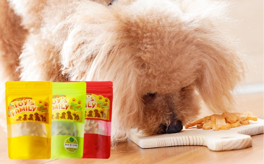 犬用カリカリおやつ【緑黄色野菜】 40g×3個（計120g） ペットフード 犬 ペット ドッグフード カリカリ 犬用おやつ 健康 低カロリー 日用品 雑貨