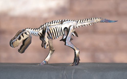 恐竜 鉄製 オブジェ ティラノサウルス S model【恐竜 オブジェ 模型 インテリア 飾り 鉄 岡山県 倉敷市 おすすめ 人気】