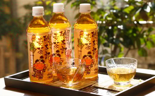 桃太郎麦茶500ml×24本【2025年製造分】お茶 むぎ茶 ペット ペットボトル 国産 大麦 人気 おすすめ 岡山 倉敷