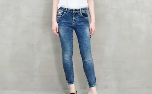 【SIZE:1】T-ASSACレディースジーンズ「SKINNY／LIGHT INDIGO」（スキニー）【T-ASSAC シーンズ スキニー ジーパン 児島デニム デニム 衣類 岡山県 倉敷市 おすすめ 人気】