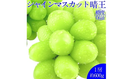 シャインマスカット 晴王 1房 約600g 種無し 皮ごと食べる フレッシュ 旬の美味しさ【2026年9月上旬-10月下旬 発送予定】【岡山県産 種無し 皮ごと食べる みずみずしい 甘い フレッシュ 9月～10月発送 晴れの国 おかやま ぶどう 葡萄 マスカット 果物大国 彩美菜果 岡山県 倉敷市 おすすめ 人気】