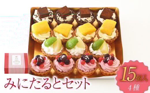 みにたると 15個セット【ケーキ タルト フルーツ スイーツ フルーツタルト 人気スイーツ 人気タルト 岡山県 倉敷市 おすすめ 人気】