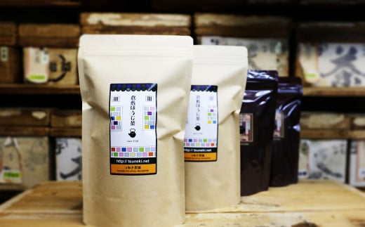 【倉敷ほうじ茶】リーフタイプ2袋、ティーバッグタイプ2袋