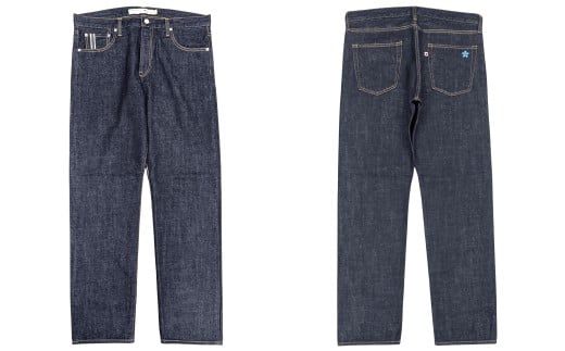 【30インチ】【限定モデル】児島産 オリジナルセルビッチデニム使用 BLUESAKURA ストレートジーンズ/INDIGO ジーンズ ズボン デニム デニムパンツ 岡山県 倉敷市
