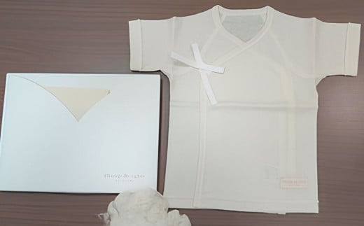 原料は100％日本国内（倉敷市）で完全無農薬により栽培された綿花を使用 新生児用 産着【新生児 子供服 子供用 衣類 ベスト 綿 岡山県 倉敷市 おすすめ 人気】