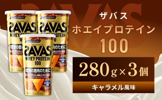 ホエイプロテイン100 キャラメル風味 280g【3個】