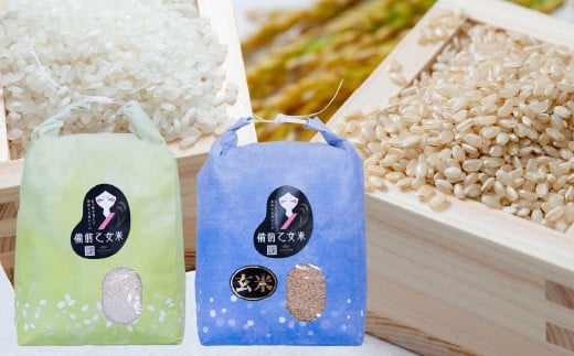 備前乙女米 白米5kg×1袋・玄米5kg×1袋