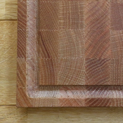 長く使えるカッティングボード　オーク27ミリ厚Sサイズ