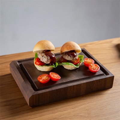 長く使えるカッティングボード 　ウォールナット40ミリ厚Sサイズ