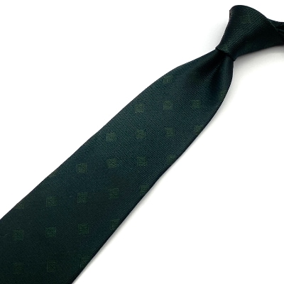 SHAKUNONE　ベーシックロゴネクタイ　深緑色