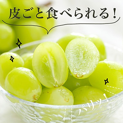 【先行受付】岡山県産　シャインマスカット『晴王』2房(1房600g以上)　化粧箱入り【配送不可地域：離島・北海道・沖縄県】