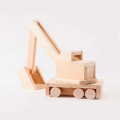 手作り木工工作キット　ショベルカー