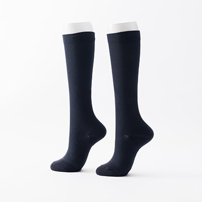 着る岩盤浴BSファイン　着圧ソックス【Mサイズ/ブラック】