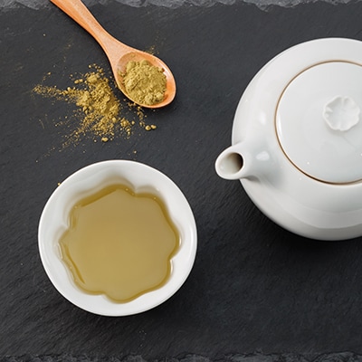 岡山県津山市産「シモン茶」セット(粉末・茶葉入り)