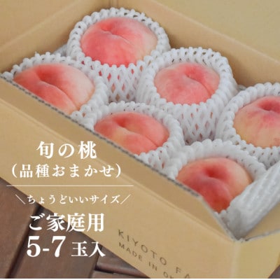 【2026年先行予約】珍しい品種の桃 もも好きのあなたに 旬採り桃 ご家庭用/5-7玉(岡山県産)【配送不可地域：離島】