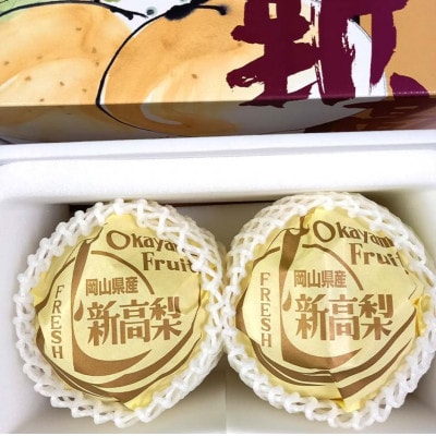 《2025年9月中旬より順次発送》新高梨 ふわり　2玉【配送不可地域：離島】