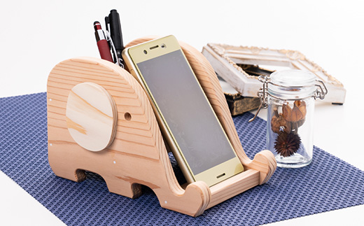 ぞうさんスマホ立て　組立工作キット