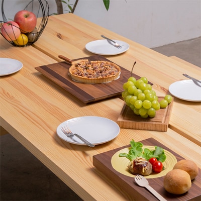 長く使えるカッティングボード　オーク27ミリ厚Sサイズ