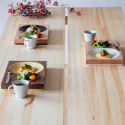 晴れの日のパスタ皿【ウォルナット/インクブラック】H28mm