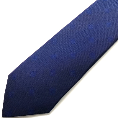 SHAKUNONE　ベーシックロゴネクタイ　深紺色